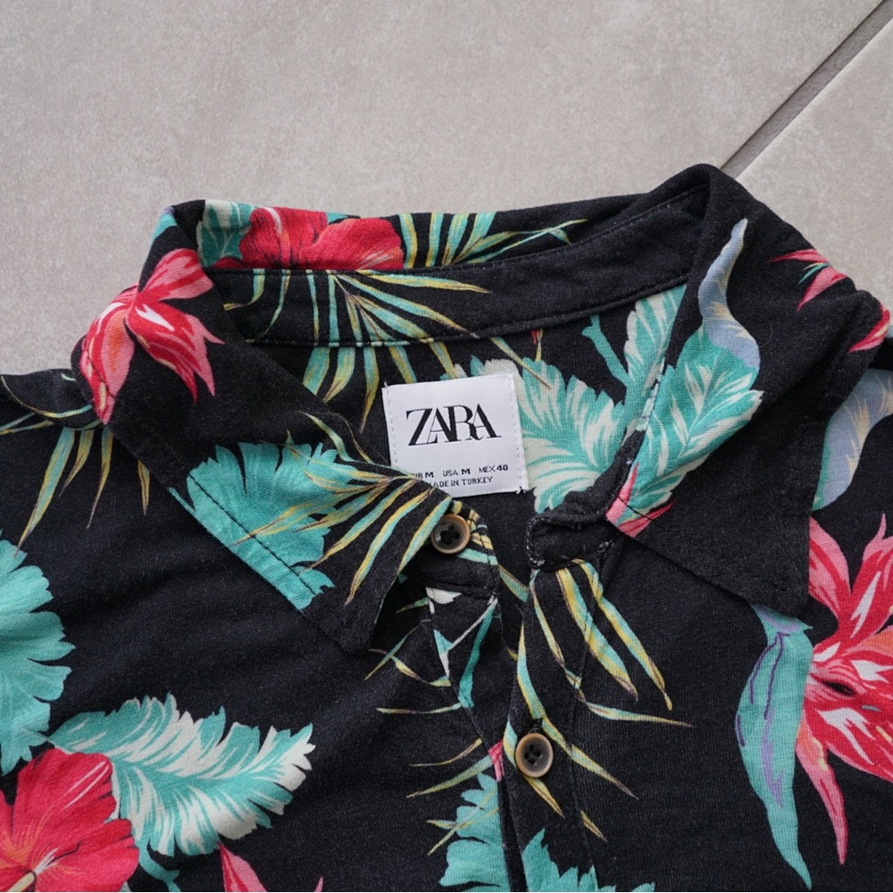 ZARA Men Tropic Button Loose Shirt
